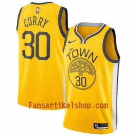 Golden State Warriors Trikot Stephen Curry 30 2018-19 Nike Gelb Swingman - Herren